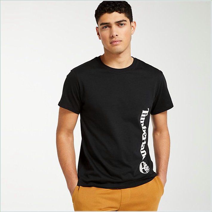  TIMBER Mens Offset Linear Logo T-Shirt