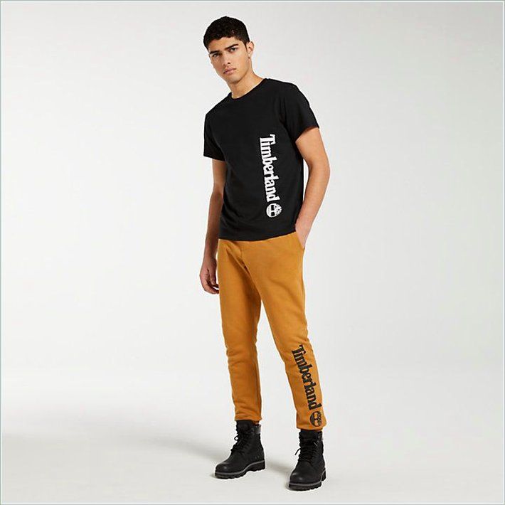  TIMBER Mens Offset Linear Logo T-Shirt