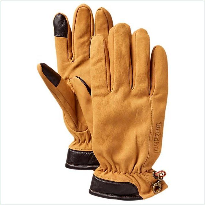  TIMBER Mens Leather Touchscreen Gloves