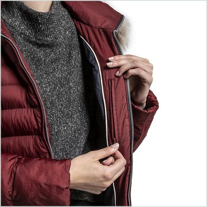  TIMBER Womens Long Quilted Jacket