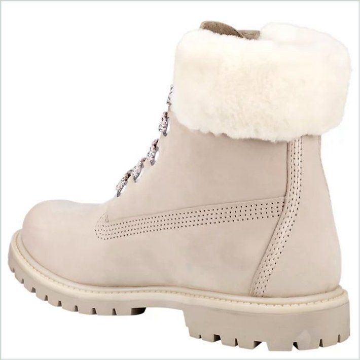  TIMBER Womens 6-Inch Shearling Collar Waterproof Boots