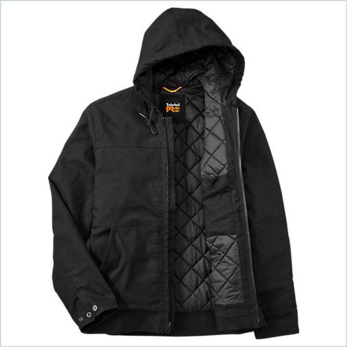  TIMBER PRO Mens Baluster Hooded Insulated Canvas Work Jacket