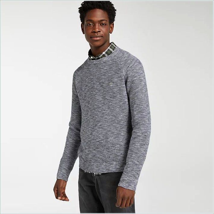  TIMBER Mens Slub Crew Neck Sweater