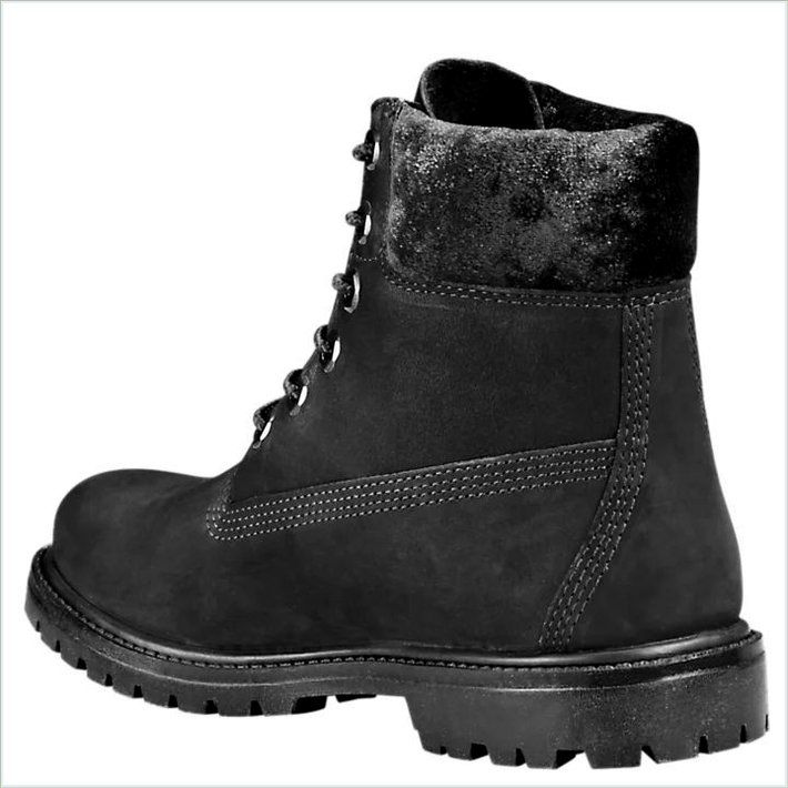  TIMBER Womens 6-Inch Velvet Collar Waterproof Boots