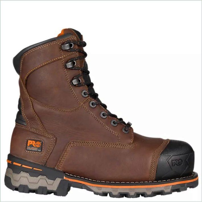  TIMBER PRO Mens Boondock 8" Comp Toe Work Boots