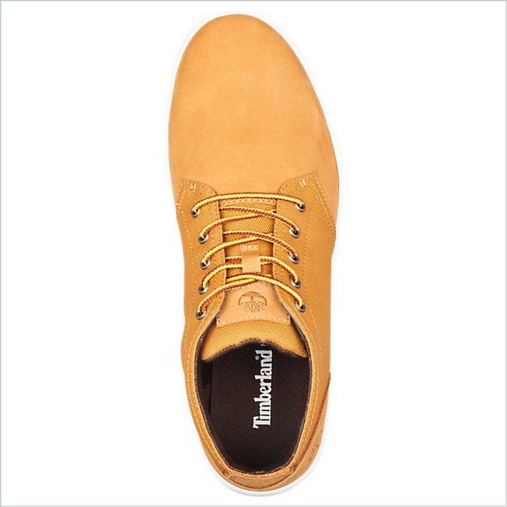  TIMBER Mens Davis Square Mixed-Media Chukka Shoes