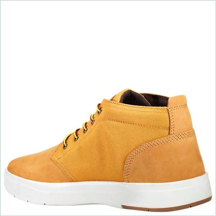  TIMBER Mens Davis Square Mixed-Media Chukka Shoes