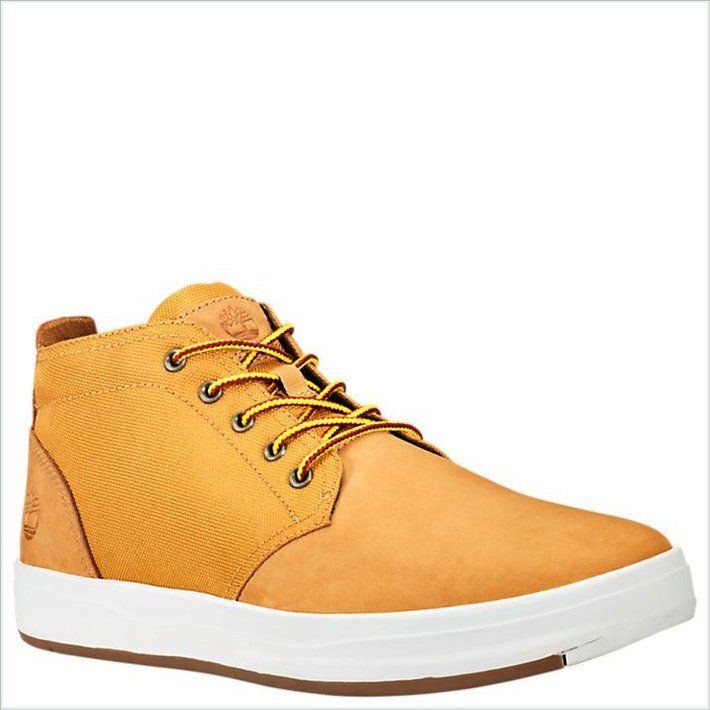  TIMBER Mens Davis Square Mixed-Media Chukka Shoes