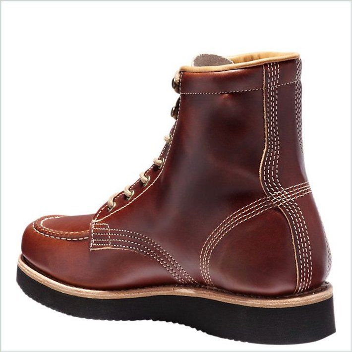  TIMBER Mens American Craft Moc-Toe Boots