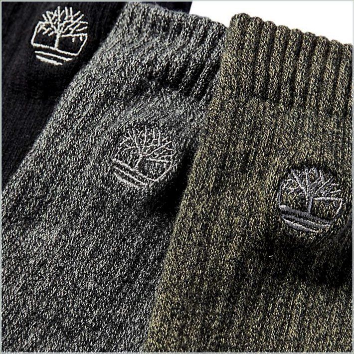  TIMBER Mens Marled Crew Socks (3-Pack)