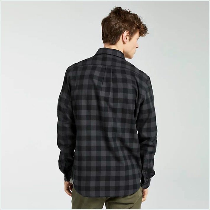  TIMBER Mens Nashua River Buffalo Check Flannel Shirt