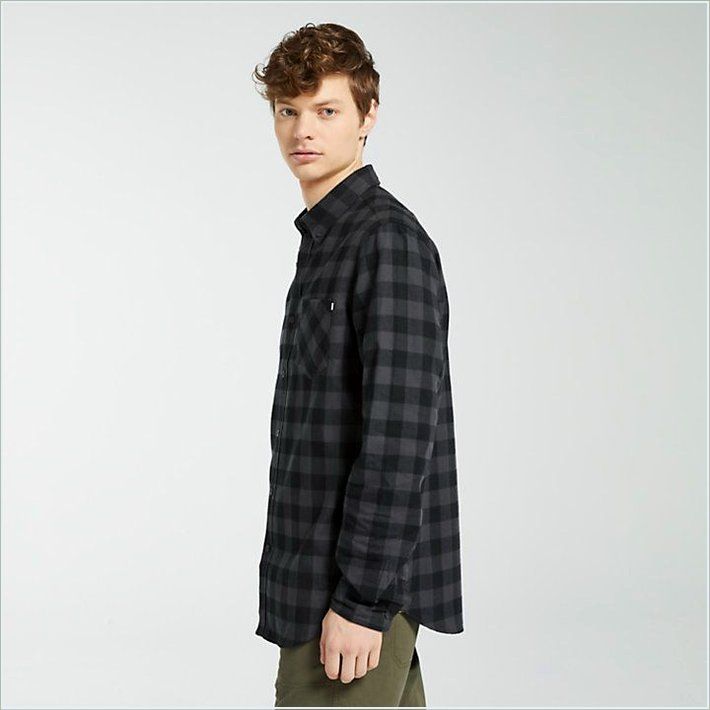  TIMBER Mens Nashua River Buffalo Check Flannel Shirt