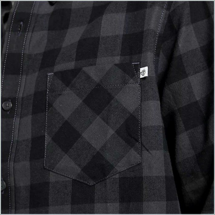  TIMBER Mens Nashua River Buffalo Check Flannel Shirt