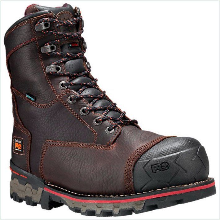  TIMBER PRO Mens Boondock 8" Comp Toe Work Boots