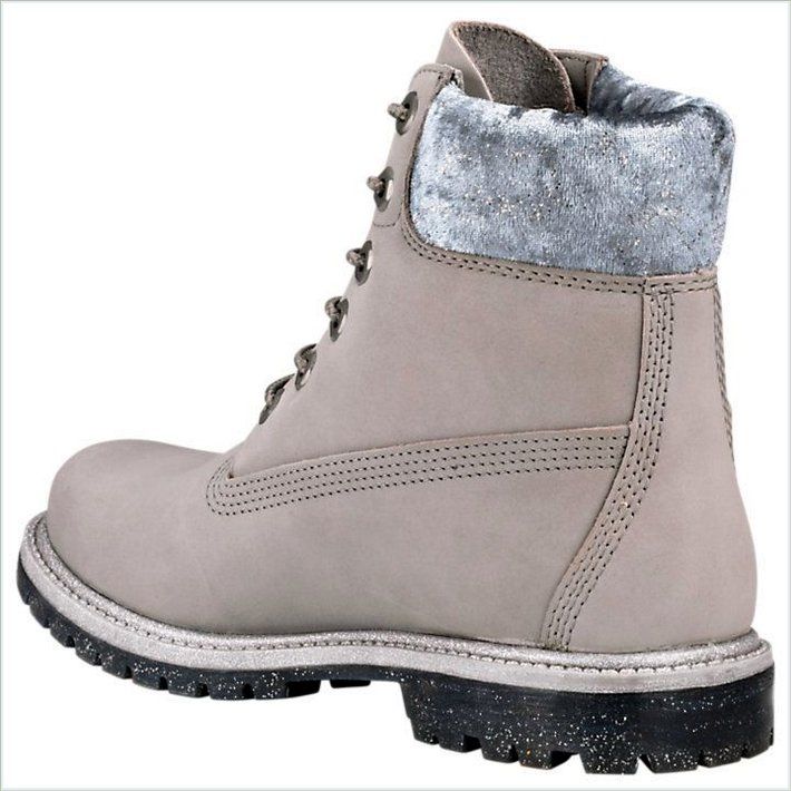  TIMBER Womens 6-Inch Velvet Collar Waterproof Boots