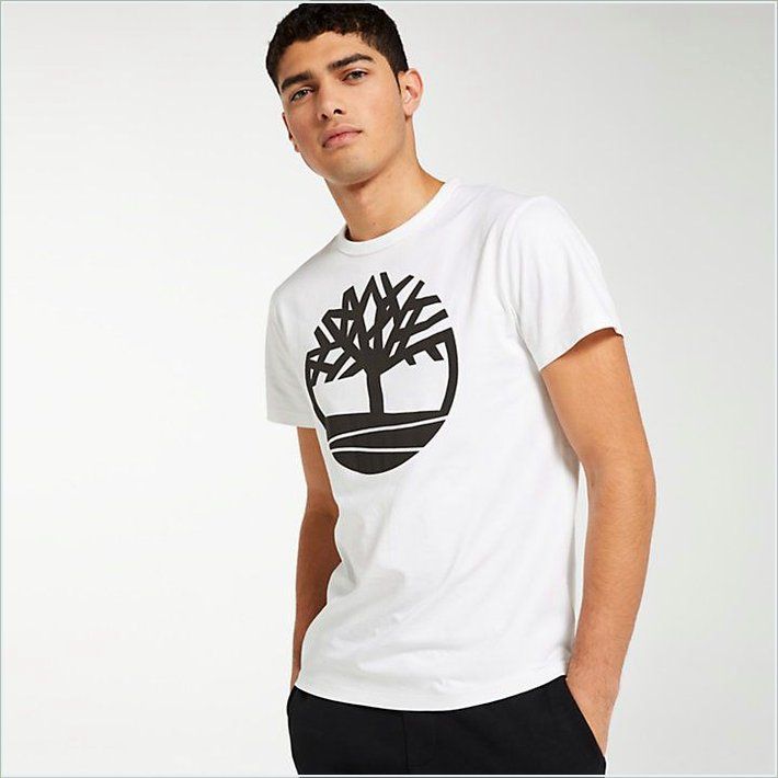  TIMBER Mens Textured Tree Logo T-Shirt