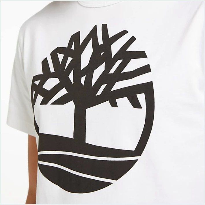  TIMBER Mens Textured Tree Logo T-Shirt