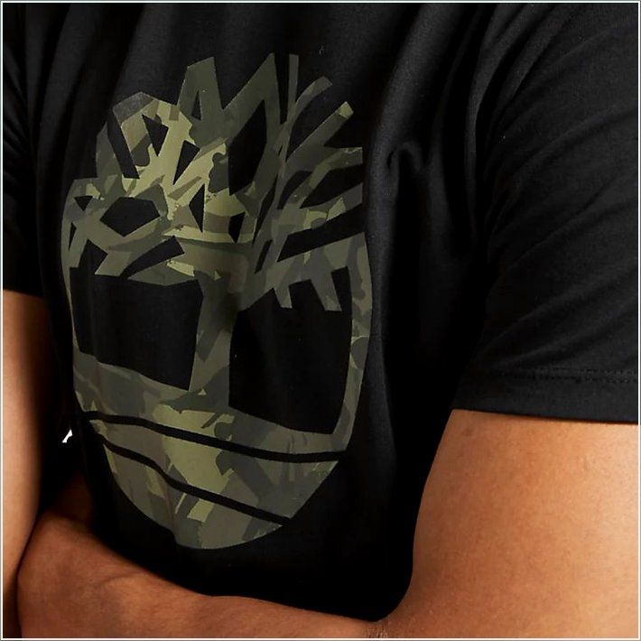  TIMBER Mens Camo Tree Logo T-Shirt