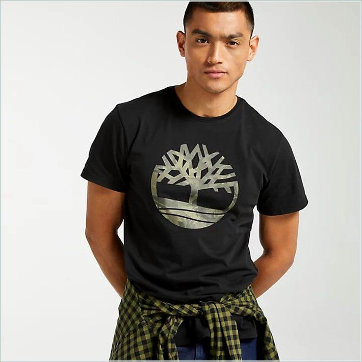  TIMBER Mens Camo Tree Logo T-Shirt