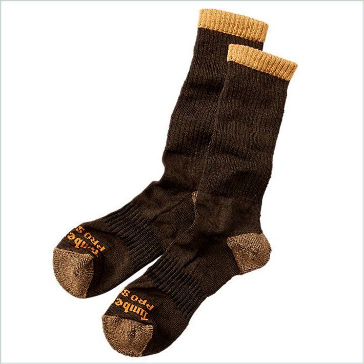  TIMBER PRO Mens Merino Wool Crew Socks (2-Pack)