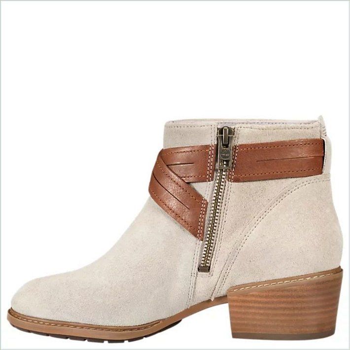  TIMBER Womens Sutherlin Bay Cross-Strap Ankle Boots