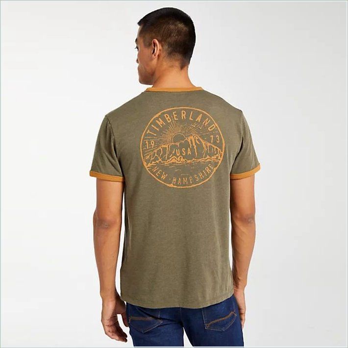  TIMBER Mens Hit the Mountains Ringer T-Shirt